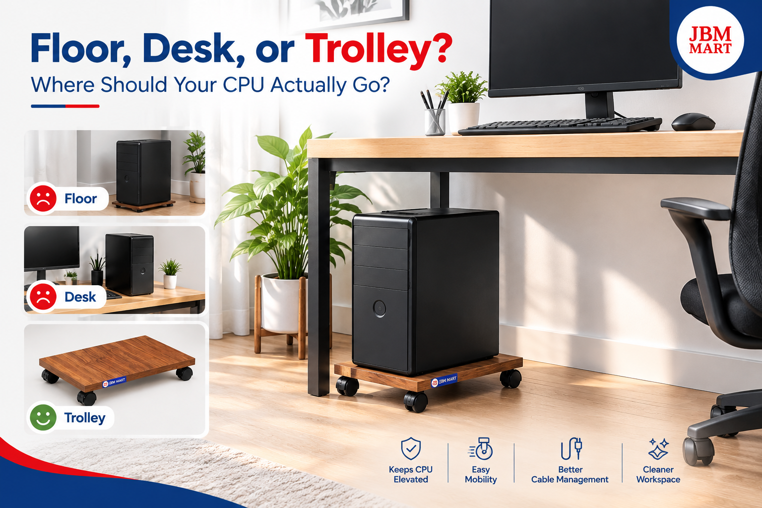 Floor, Desk, or Trolley? Where Should Your CPU Actually Go?