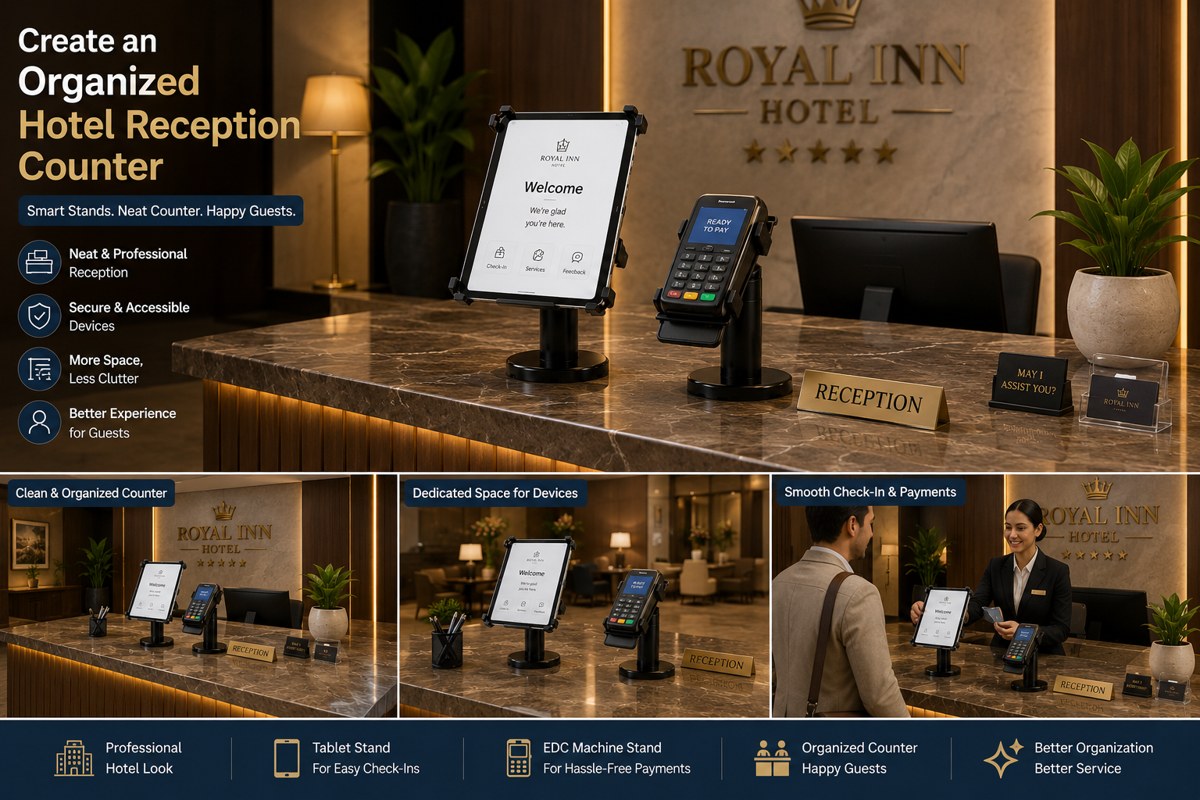 How to Create an Organized Hotel Reception Counter